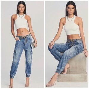 SER.O.YA Veronica Drop Crotch Joggers Size 26 Tahoe Denim Jeans Harem